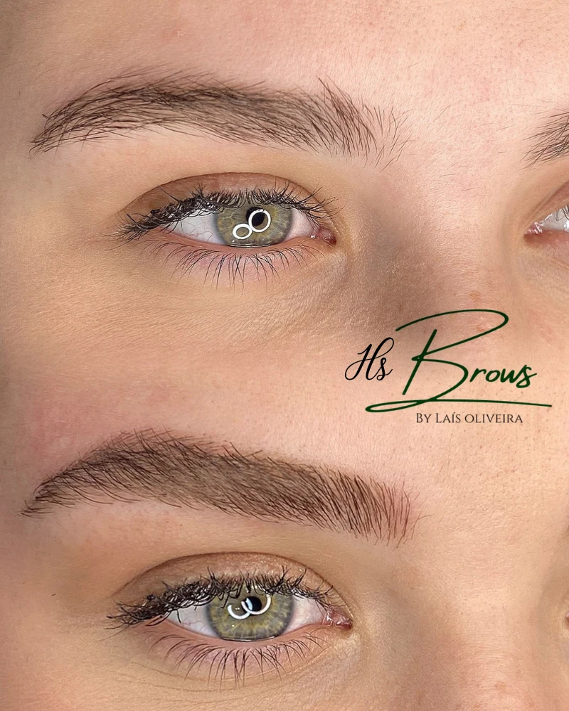 Comparativo antes e depois do método HSBROWS